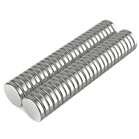 10 Adet 10x2mm Yuvarlak Neodyum Mıknatıs Güçlü Magnet Nikel Kaplamalı ( Lisinya )