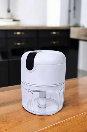 Şarjlı Mini El Rondosu Doğrayıcı Taşınabilir 250 ml Çelik Bıçaklı - Lisinya