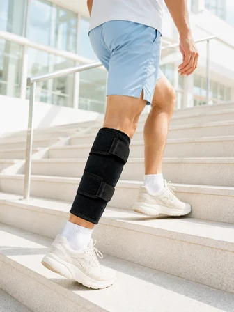 Alt Baldır Destekliği Çift Sabitleme Bantlı Ayarlanabilir Spor Baldırlığı - Lisinya