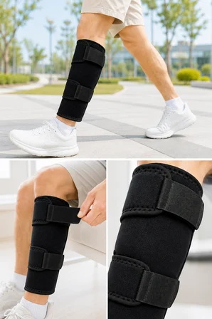 Alt Baldır Destekliği Çift Sabitleme Bantlı Ayarlanabilir Spor Baldırlığı - Lisinya