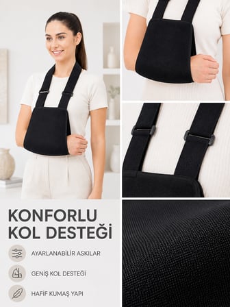 Pratik Kol Askısı Ayarlanabilir Kol Destekleyici Omuz ve Kol Askısı - Lisinya