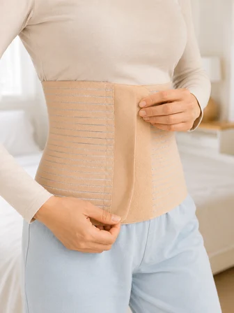 26 cm Abdominal Korse Doğum Sonrası 4 Kademeli Ayarlanabilir Karın Bel Korsesi - Lisinya