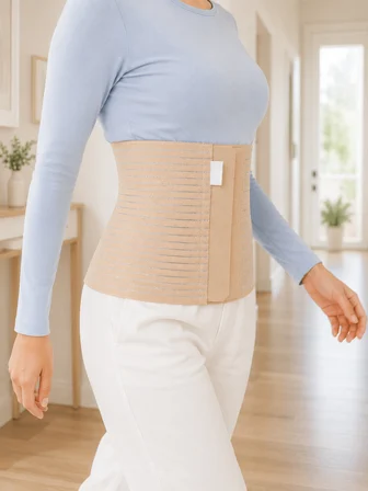 Doğum Sonrası Abdominal Korse 26 cm 4 Kademe Ayarlı Karın Toparlayıcı Korse - Lisinya