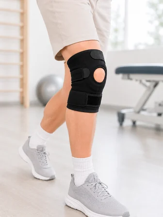 Kısa Diz Desteği Ligamentli Açık Diz Kapağı Cırtlı Ayarlanabilir Dizlik - Lisinya