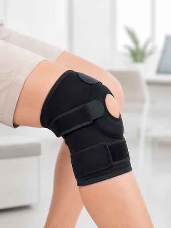 Kısa Diz Desteği Ligamentli Açık Diz Kapağı Cırtlı Ayarlanabilir Dizlik - Lisinya