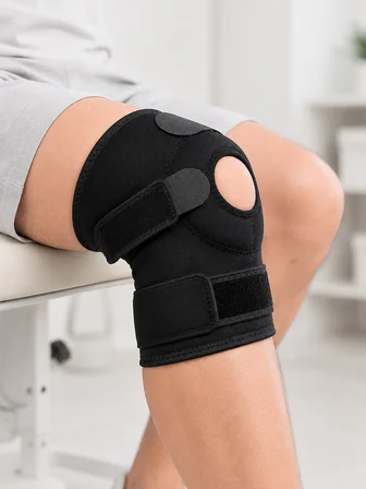 Kısa Diz Desteği Ligamentli Açık Diz Kapağı Cırtlı Ayarlanabilir Dizlik - Lisinya