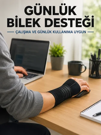 El Bilekliği Avuç İçi Metal Destekli Uzun Ayarlanabilir Bilek Koruyucu - Lisinya