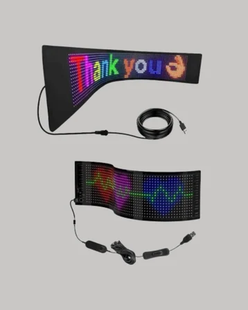 Gece Kullanıma Uygun  Pixel RGB LED Panel Estetik Atmosfer Işığı - Lisinya