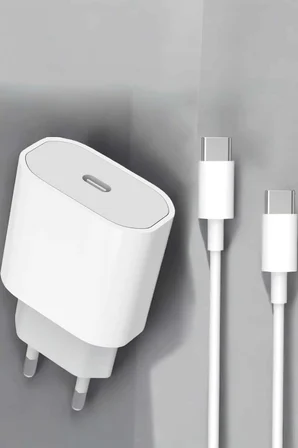Güç Adaptörü ve Kablosu Şarj Aleti 15/15 Pro Max Uyumlu Hızlı Şarj - Lisinya
