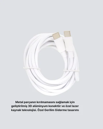 30W Hızlı Şarj Destekli 5.0A Type-C Kablo Veri Aktarım Özellikli - Lisinya