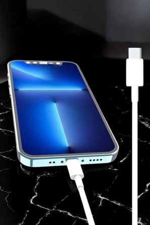 Iphone Uyumlu İOS Uyumlu Lightning Hızlı Şarj Tye C Lightning Şarj Kablosu - Lisinya
