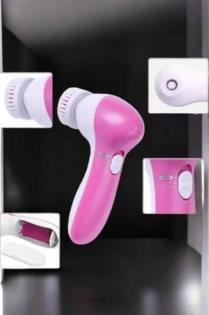Taşınabilir Yüz Temizleme Cihazı Masaj, Peeling, Temizlik 5 Başlıklı - Lisinya