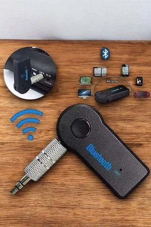 Tüm Araçlara Uyumlu Aux Car Bluetooth Kablosuz Araç Bağlantı Kiti - Lisinya