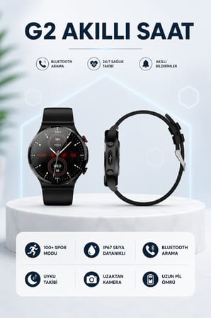 G42 AKILLI SAAT IOS ve ANDROİD CİHAZLARLA UYUMLU - Lisinya