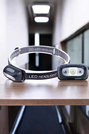 Kafa Lambası Kamp Lambası Led Işık Şarjlı Ayarlanabilir - Lisinya