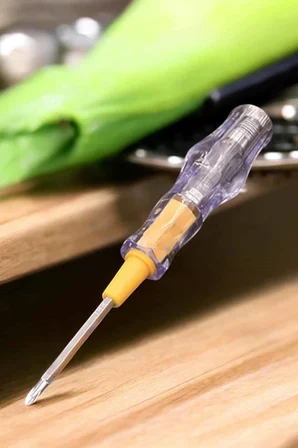 Test Cihazı Kontrol Kalemi Çift Başlıklı Şeffaf Elektrik Testi - Lisinya