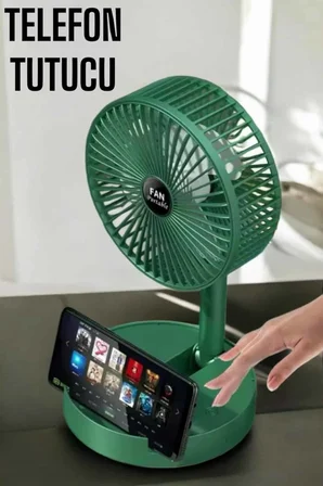 Soğutucu Vantilatör Telefon Standlı Mini Fan - Lisinya