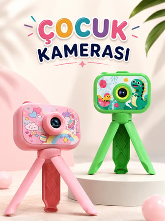 Çocuklara Özel Dijital LCD Ekran 1080P HD Görüntü Kaliteli - Lisinya