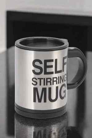 Yazılı Mug Kupa Karıştırıcı Özelliği Ve Paslanmaz Çelik - Lisinya