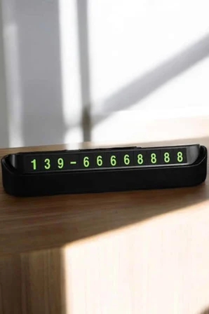 Araç İçi Numaratör Numaralık Torpido Üstü Açılır Kapanır Telefon Numarası Bırakma - Lisinya
