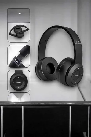 Kulak Üstü TF Kart ve AUX Destekli Ergonomik Bluetooth Kulaklık - Lisinya