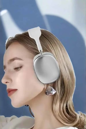 P9 Plus Kablosuz Kulak Üstü Bluetooth Kulaklık Beyaz Yüksek Ses Kaliteli - Lisinya