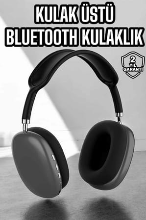 P9 Plus Kulaklık Siyah Bluetooth Bağlantılı Kulak Üstü Kablosuz ANC Özelliği - Lisinya