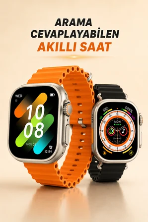 Kablosuz Şarjlı, Çağrı ve Müzik Kontrolü Sağlayan Akıllı Saat - Lisinya