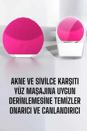 Yüz Temizleme Ve Masaj Aleti Tüm Cilt Tipleri İçin Uygun, Kan Dolaşımını Artıran - Lisinya