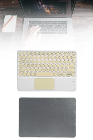 Touchpad Tüm Cihazlara Uyumlu Bluetooth Klavye Touchpad Slim Kablosuz Wifi Q Klavye - Lisinya