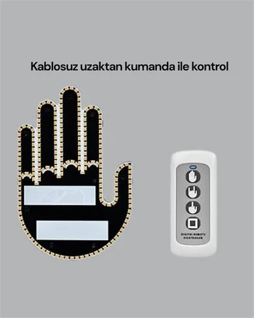 Yüksek Görünürlüklü Otomobil Işığı – 3 Modlu LED Arka Cam Aksesuarı, Pratik ve Eğlenceli - Lisinya