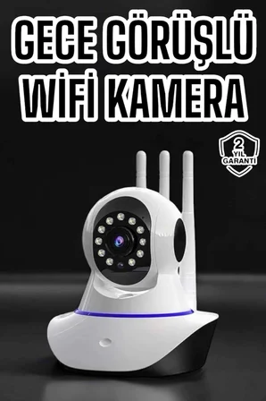 Ev Kamerası Wifi Kamerası Video Kayıt Çift Yönlü Hareket Sensörü Bebek - Lisinya