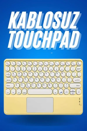 Bluetooth Touchpad Klavye Ultra İnce Taşınabilir Q Klavye Yeni Nesil - Lisinya