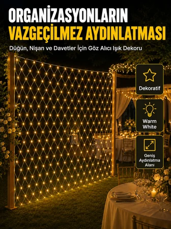 Dekoratif Ağ LED Işık ile Organizasyonlarınıza Masalsı Atmosfer - Lisinya