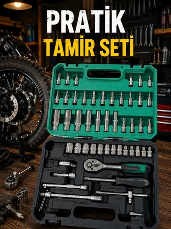 Taşıma Çantalı 53 Parça Tamir Takımı - Lisinya