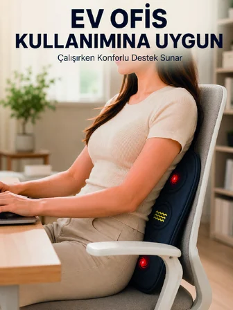Bel Destek Minderi Isıtmalı Masaj Özellikli Günlük Kullanım - Lisinya