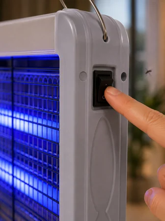 UV Işıklı Sinek Öldürücü Lamba 12W Çift Tüplü Elektrikli Böcek Öldürücü - Lisinya