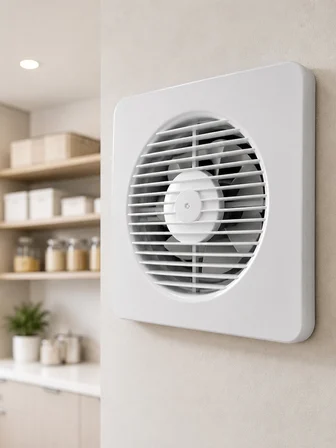 Dekoratif Banyo ve Mutfak Aspiratörü 150 mm 20,8 x 20,8 cm 20 W Havalandırma Fanı - Lisinya