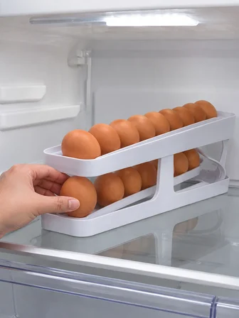 Buzdolabı Yumurta Düzenleyici İki Katlı Kayar Raylı Yumurta Organizeri - Lisinya