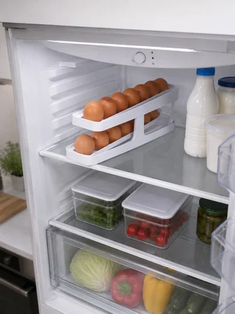 Buzdolabı Yumurta Düzenleyici İki Katlı Kayar Raylı Yumurta Organizeri - Lisinya