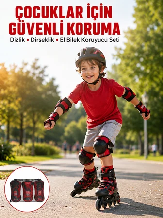 Koruyucu Seti Dizlik Dirseklik Bileklik Nefes Alabilir Koruma Ekipmanı - Lisinya
