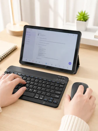 Android İşletim Sistemli SIM Kart Girişli Tablet Bluetooth Klavye Mouse Seti Mobil İnternet Destekli