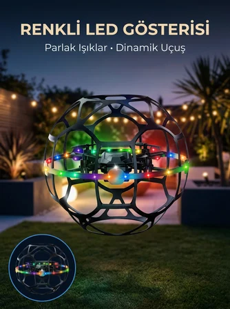 Koruyucu Kafesli Dron El Hareketiyle Kontrol Edilebilen Uçan - Lisinya