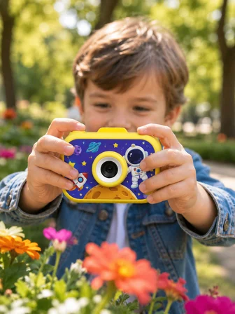Mini Çocuk Dijital Fotoğraf Makinesi Type-C Şarjlı HD Video Kamera 2.0 İnç TFT Renkli Ekran - Lisiny