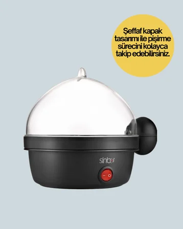 7 Yumurtalık Buharlı Yumurta Pişirme Cihazı Otomatik Kapanma Özellikli - Lisinya