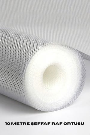 10 Metre Şeffaf Silikonlu Kaymaz Çekmece İçi Düzenleyici - Lisinya