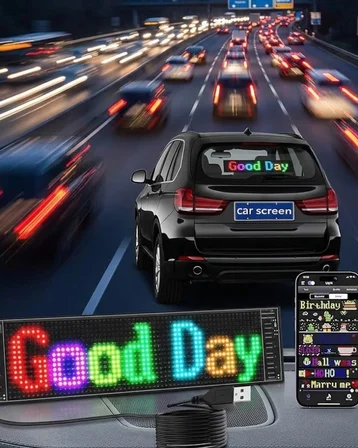 RGB LED Yazı Paneli Telefon Kontrollü Kayan Yazı Animasyonlu Ekran - Lisinya