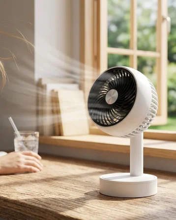 Sessiz Çalışan Şarjlı Mini Fan Masa ve Araç Kullanımına Uygun - Lisinya