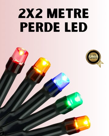8 Modlu Zaman Ayarlı LED Perde Işık – Bahçe ve Balkon Dekorasyonu - Lisinya