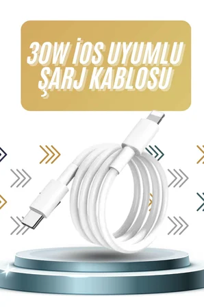 IOS Tüm Serilerle Uyumlu 30W Hızlı Şarj Aleti 11 12 13 14/Pro Max Mini Plus - Lisinya